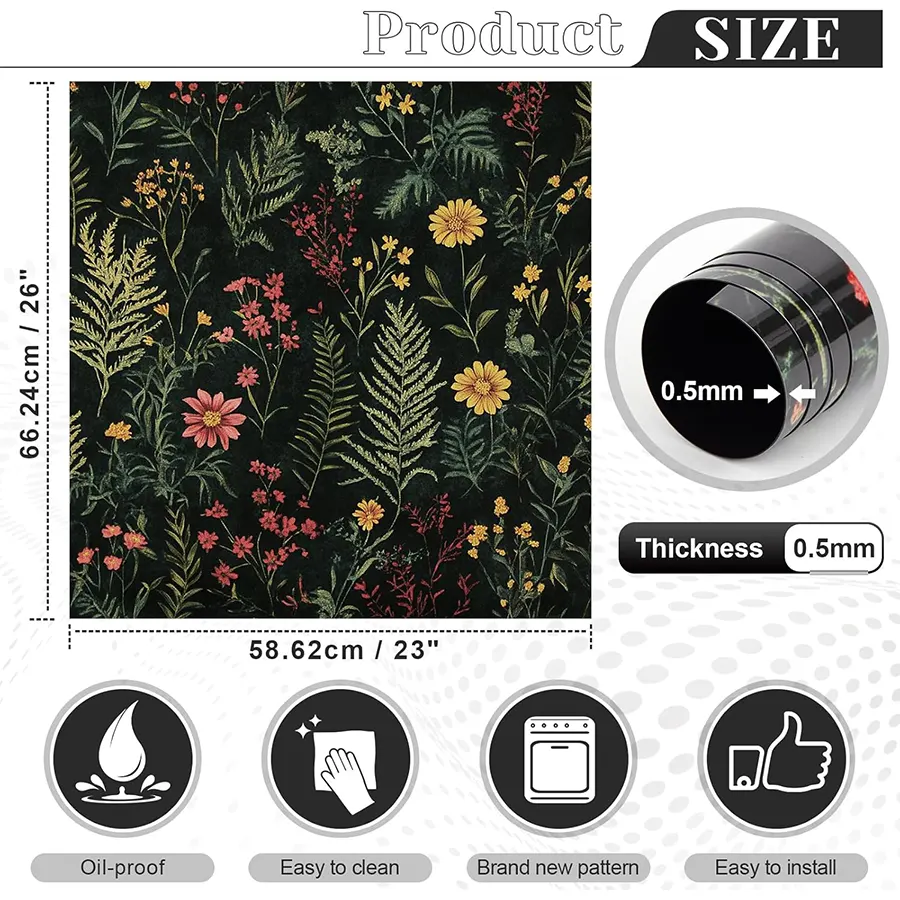 Botanical Kitchen Dishwasher Cover