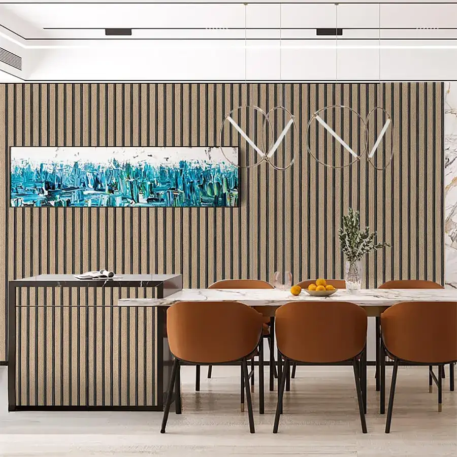 Brown Wood Slat Peel and Stick Wallpaper