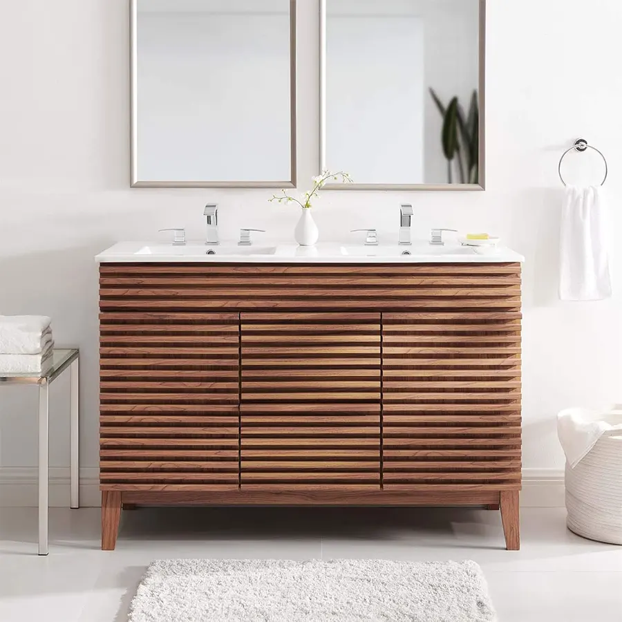 Double Sink Bathroom Vanity Cabinet