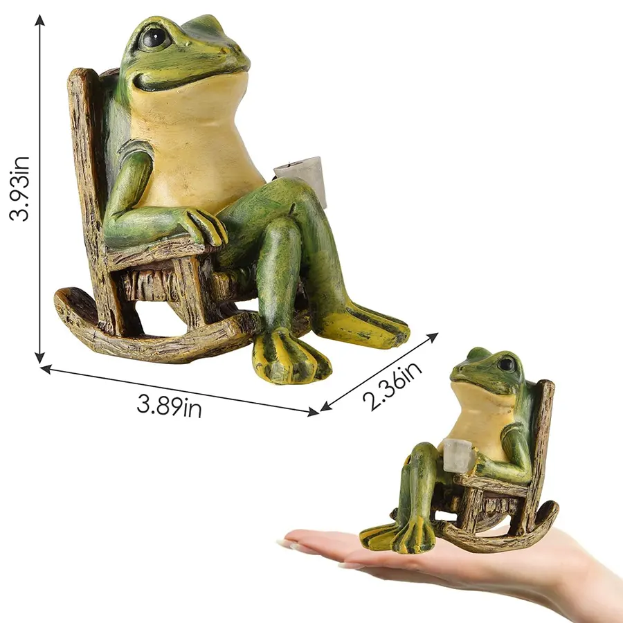 Miniature Frog Garden Statue