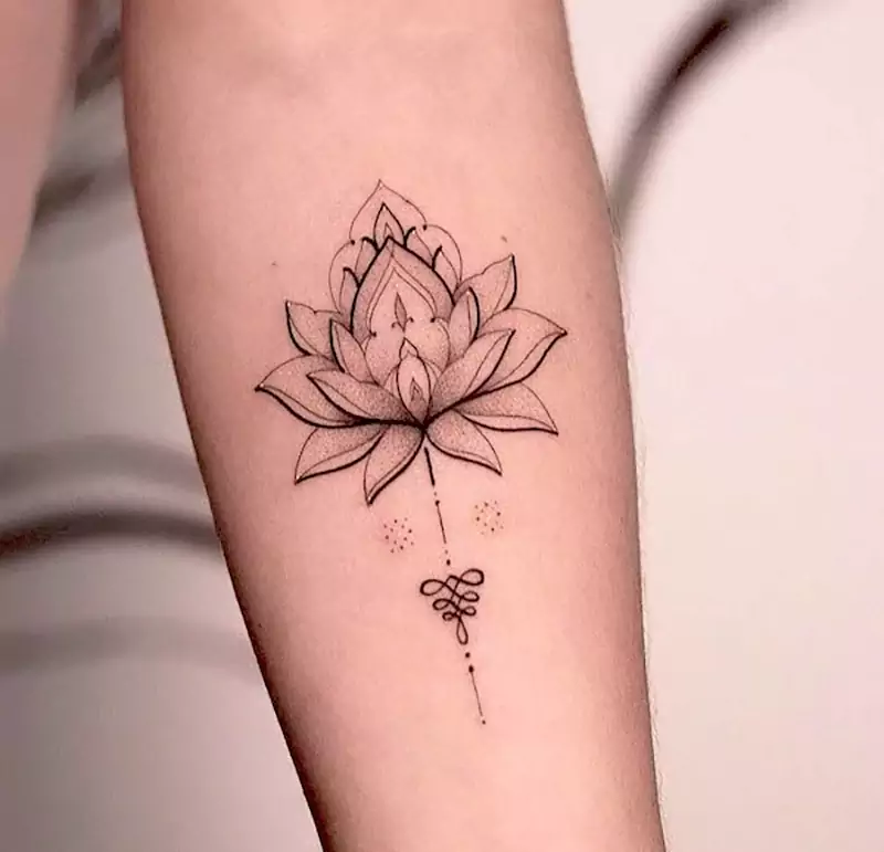 Lotus flower tattoo