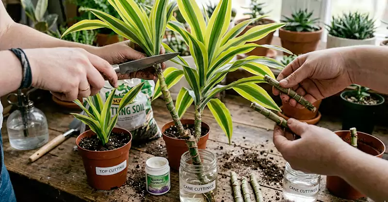 Stem cutting propagation