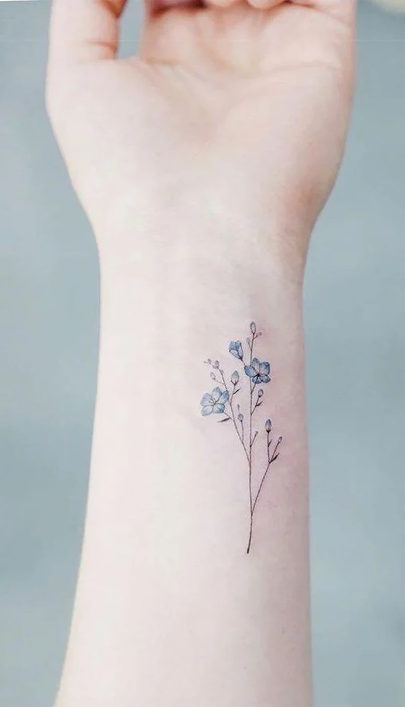 Aster Flower Tattoo