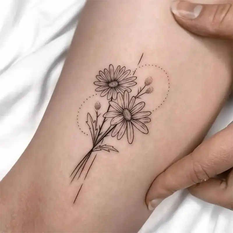 Daisy Flower Tattoo