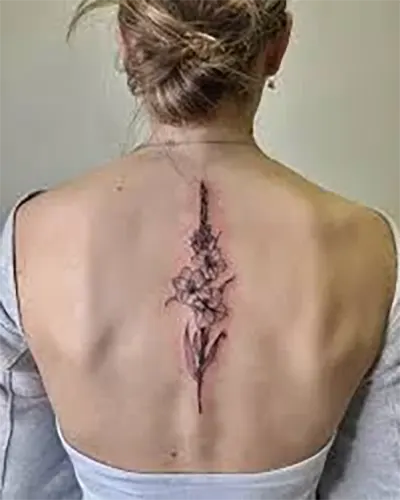 Gladiolus Flower Tattoo