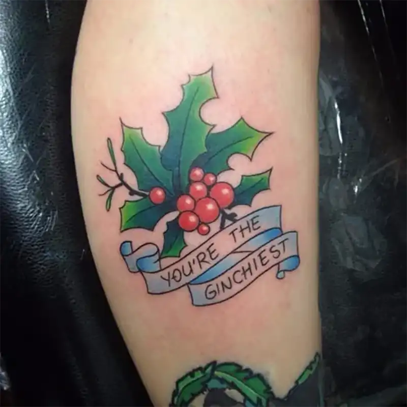  Holly Flower Tattoo 