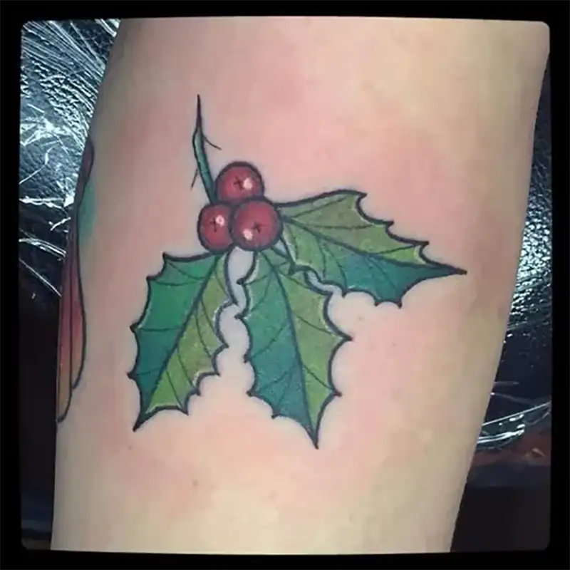  Holly Flower Tattoo 