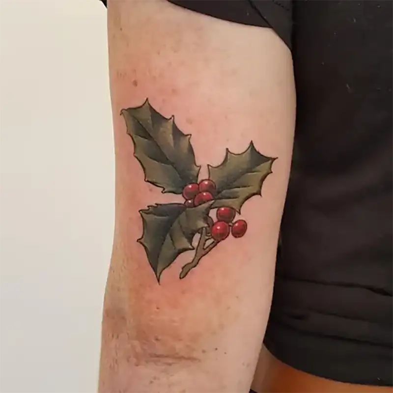  Holly Flower Tattoo 
