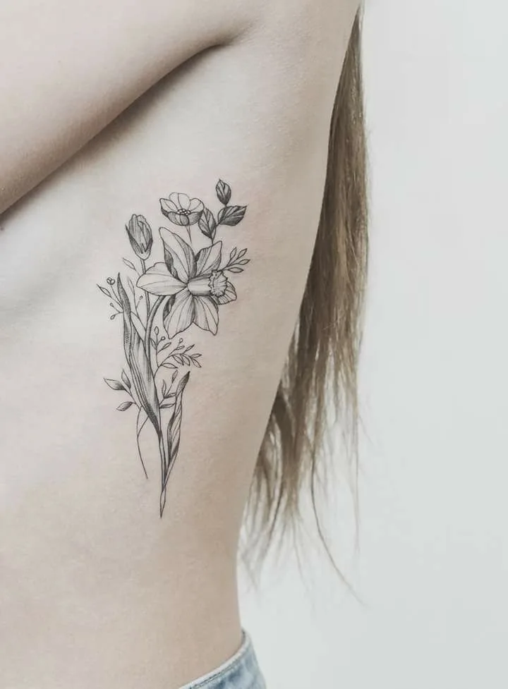 Jonquil Flower Tattoo