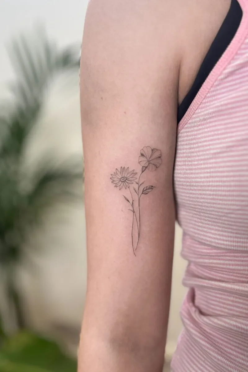 Morning Glory Flower Tattoos