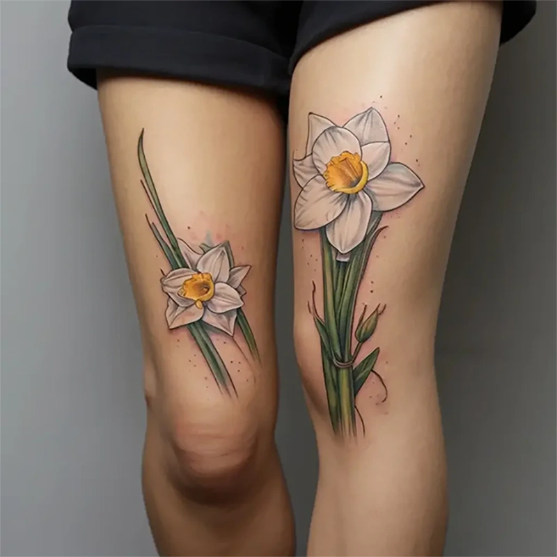 Paperwhite Flower Tattoo