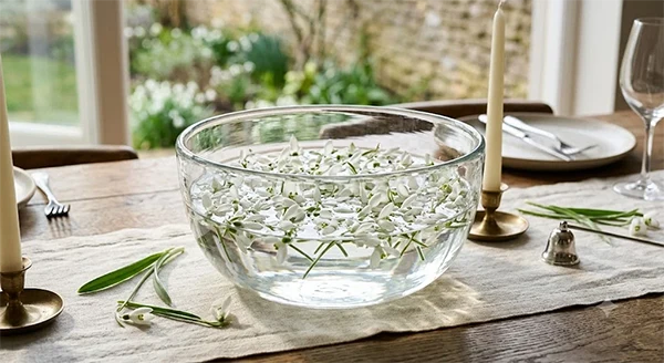 Table Centrepiece with Snowdrops