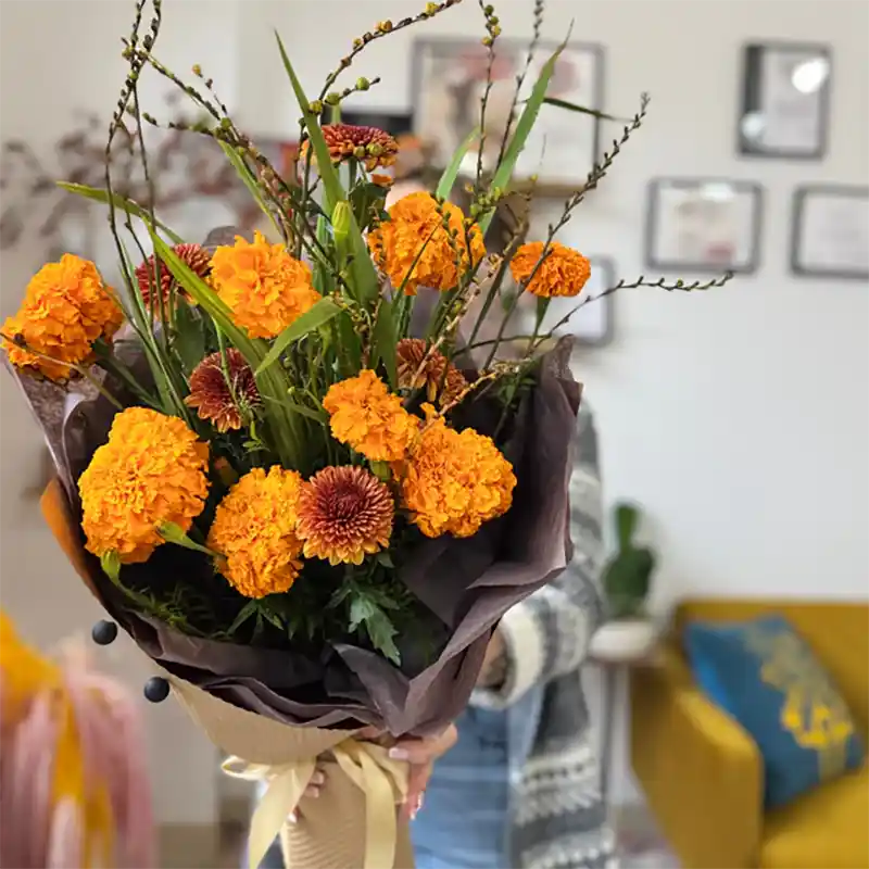 Marigold Flower Bouquet