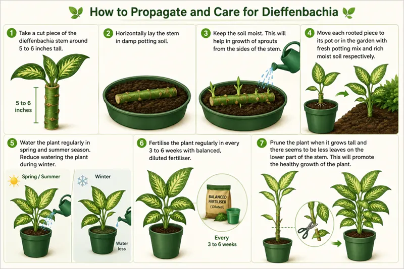 Growing Process of Dumb Cane