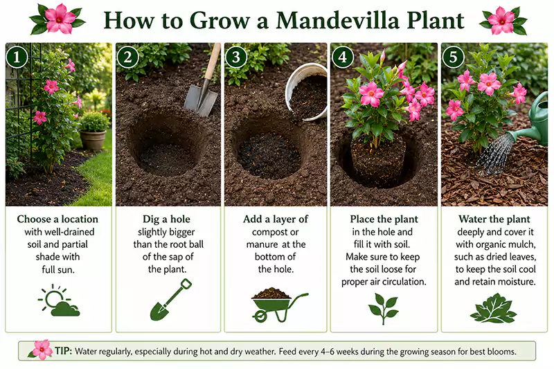 Growing Process of Mandevilla Plants