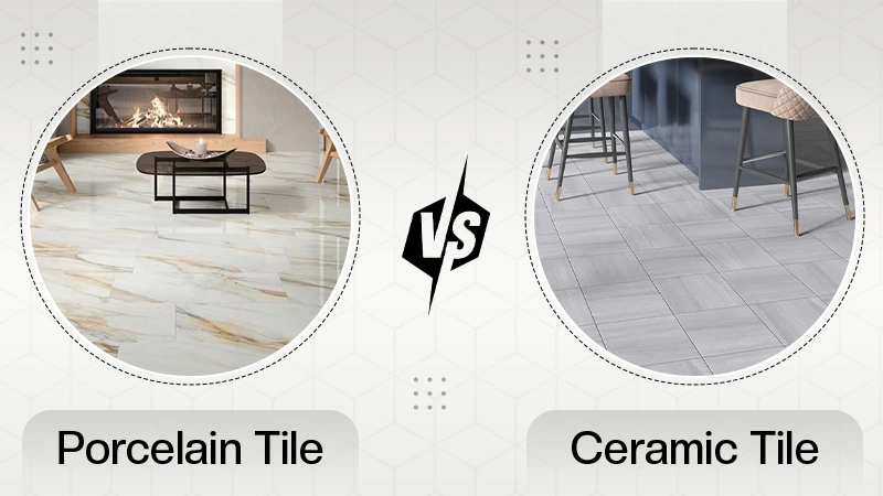 Porcelain vs Ceramic tiles