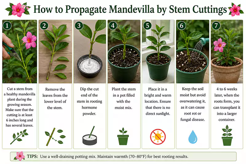 Propagating Process of Mandevilla Plant
