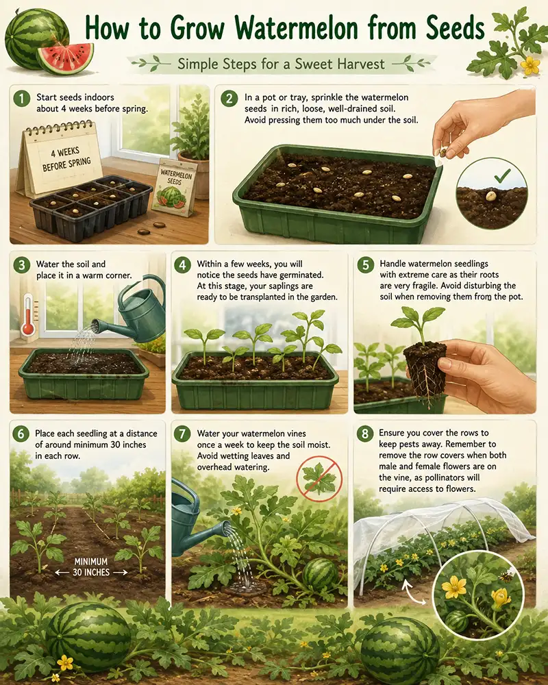 Steps Involved in Planting Watermelon