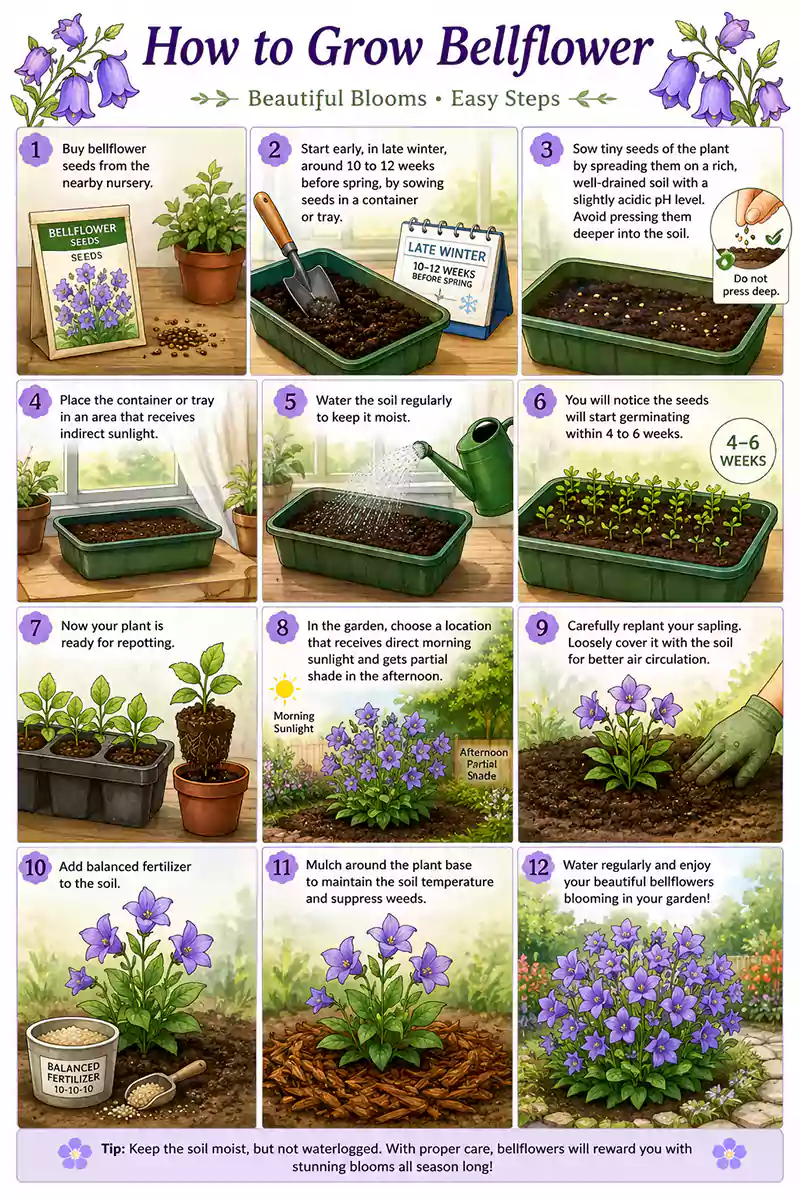 Steps of Growing a Bellflowers
