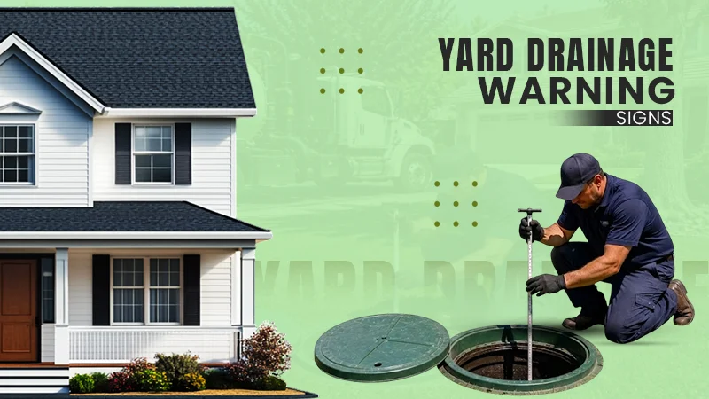 yard drainage warning signs maintenance guide