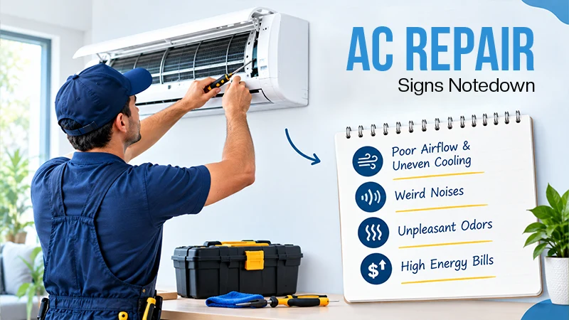 AC Repair Signs