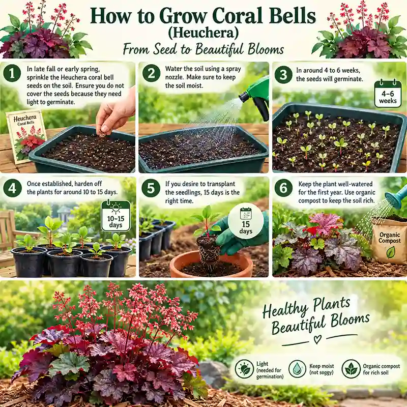 Growing Heuchera Process