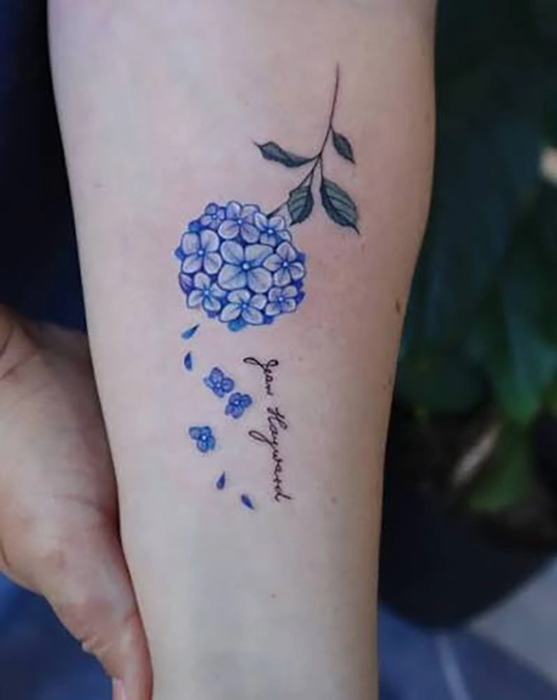 Oak Hydrangea Tatto