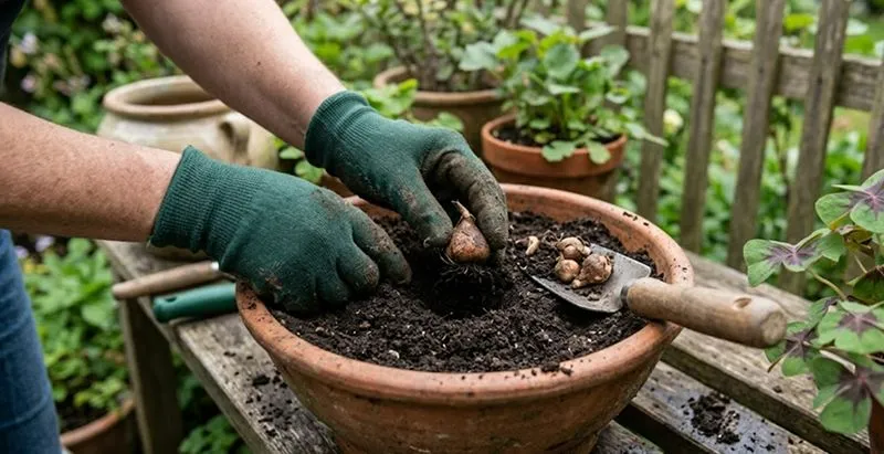 Planting Oxalis