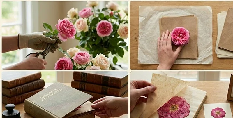 Pressing Roses