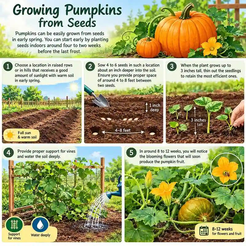 Pumpkin Growing Stages