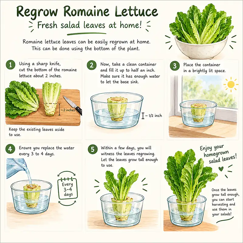 Regrow Romaine Lettuce