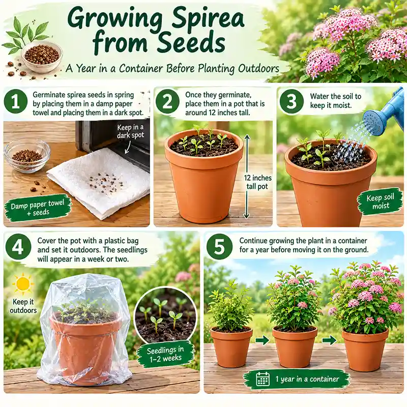 Spirea Growing Process