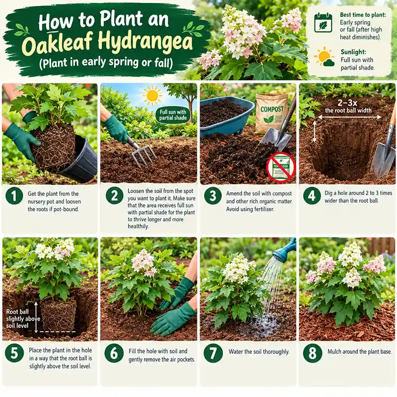 Steps of Growing Hydrangea Oakleaf
