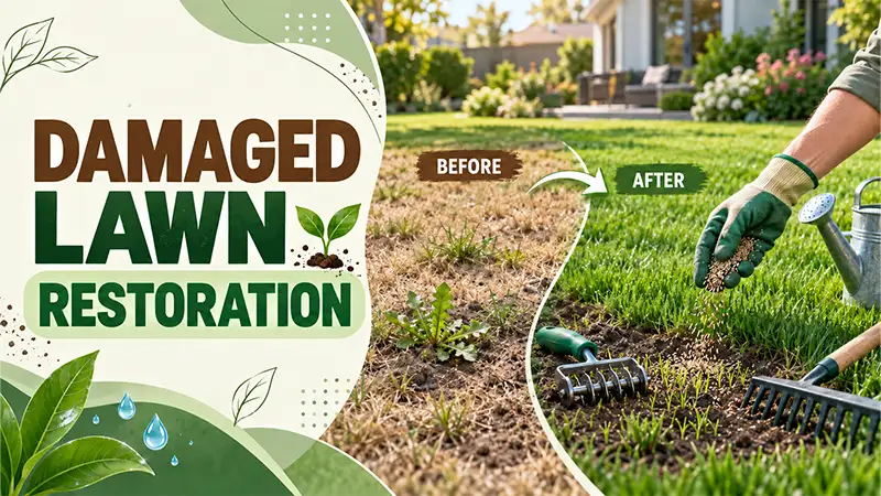 damaged lawn restoration guide