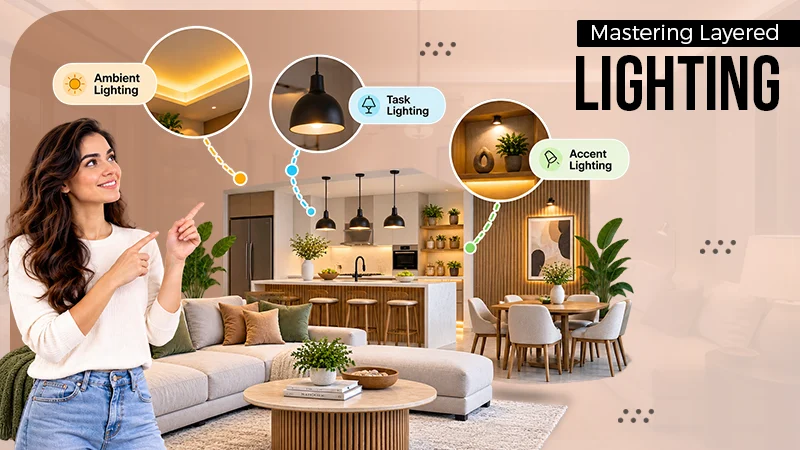 Mastering the Glow: How to Layer Ambient, Task, and Accent Lighting in Open-Concept Homes