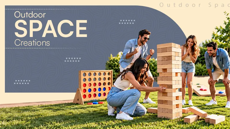Fun Ways to Bring Oversized Games Into Outdoor Spaces