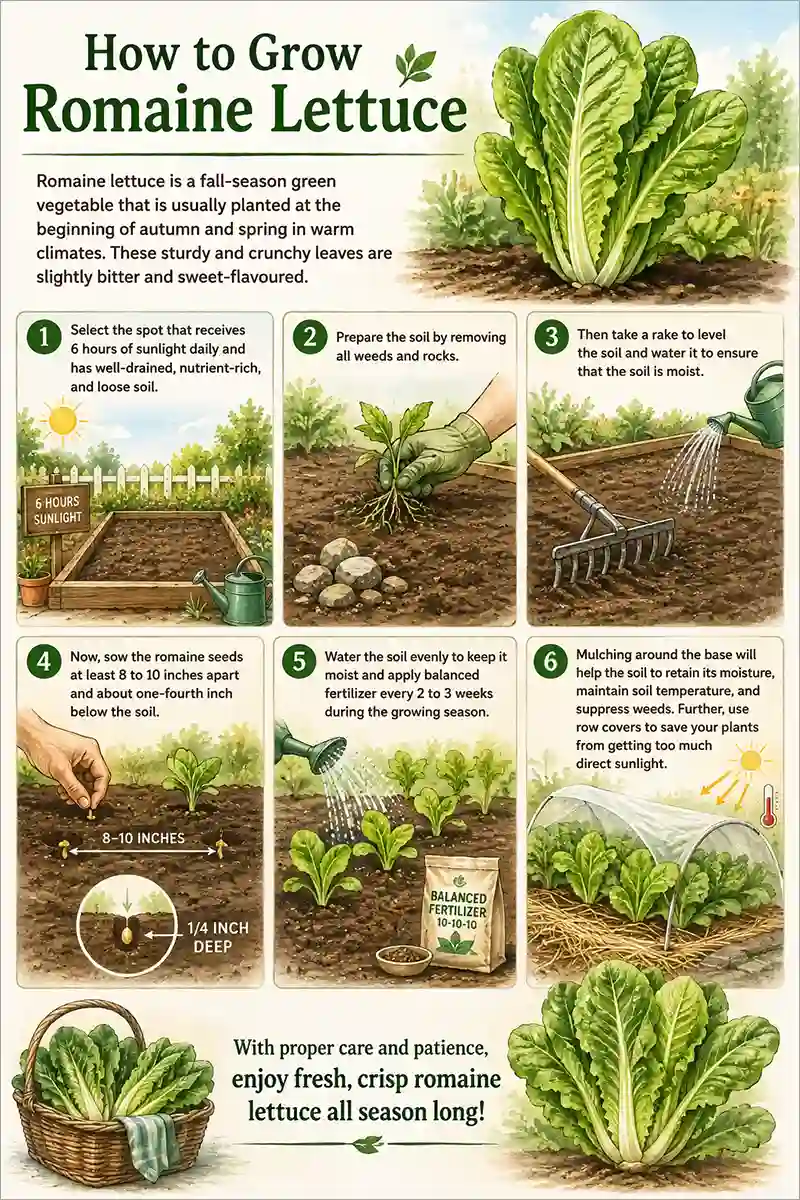 steps of planting romaine lettuce