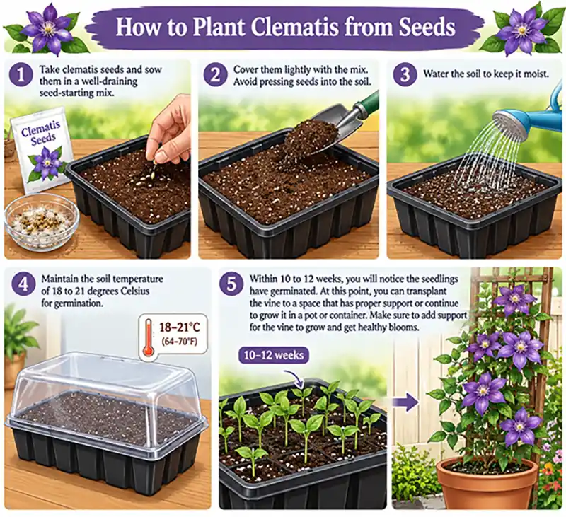 Clematis Growing Process