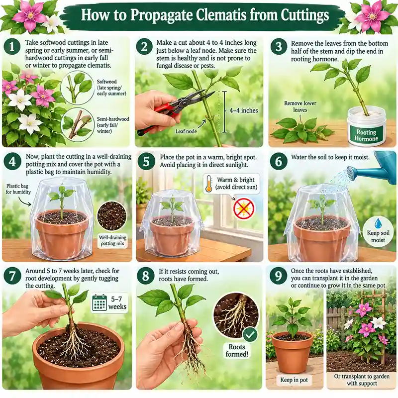 Clematis Propagating Process