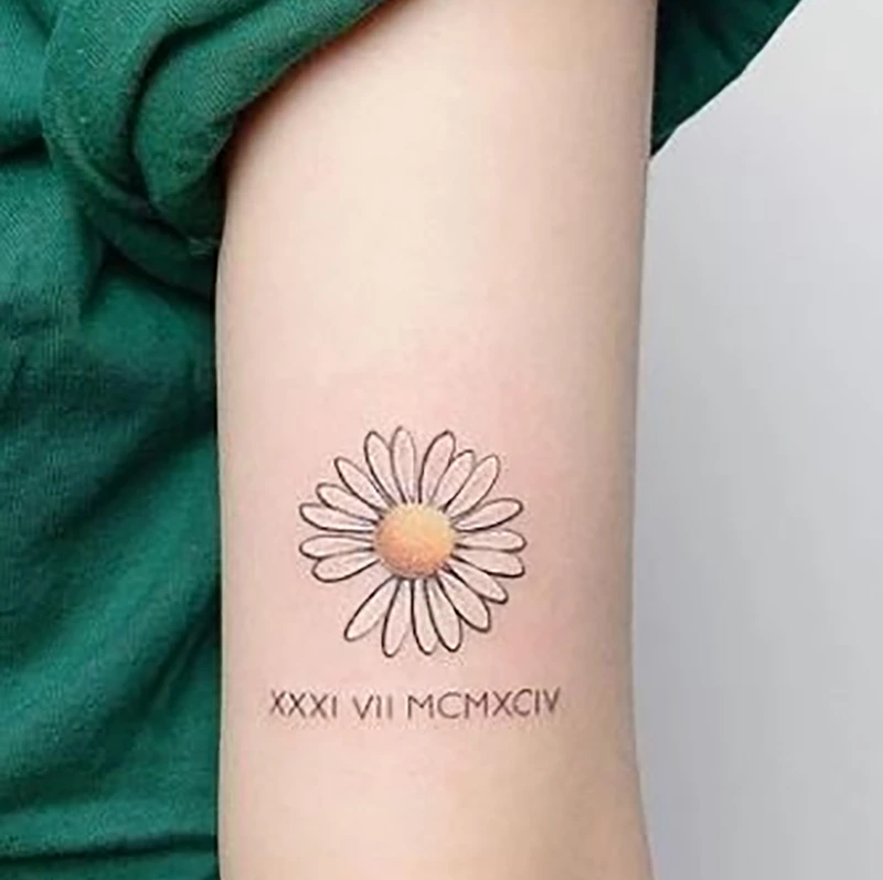 Daisy Flower Tattoo