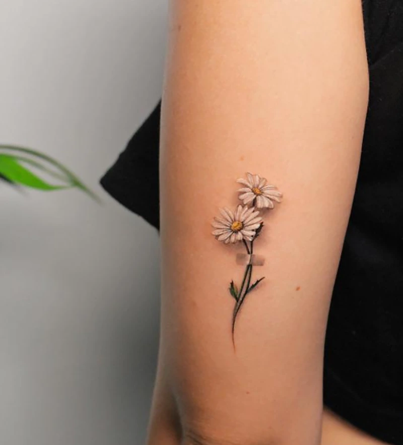 Daisy Flower Tattoo