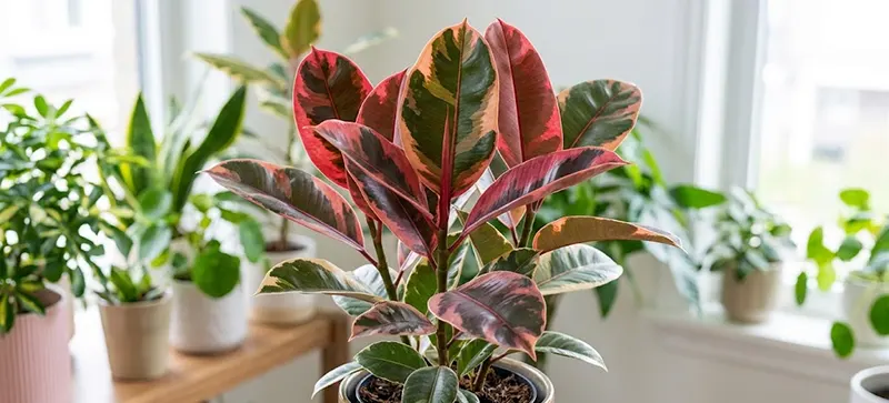 Ficus elastica 'Red Ruby'