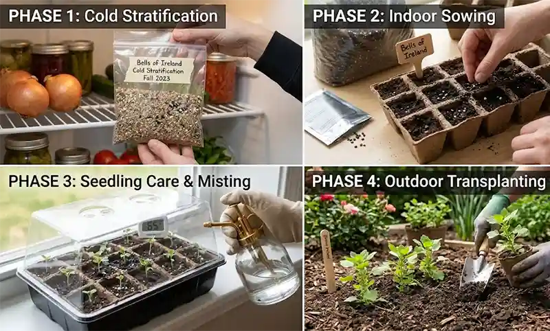 Growing Bells of Ireland from Seeds