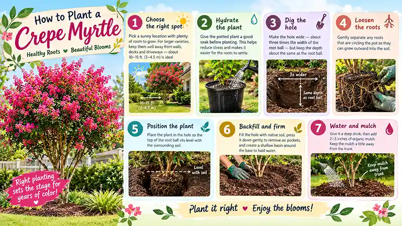 How to grow crepe myrtle