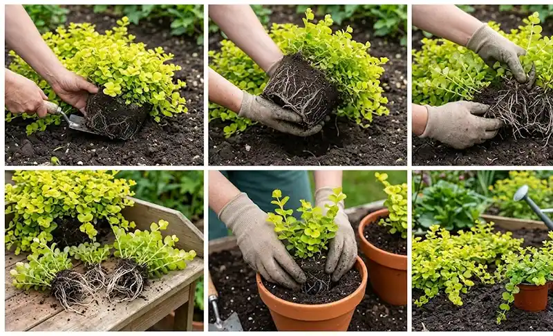 Moneywort Propagation by Division Method