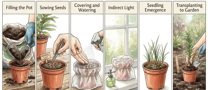  Planting Asiatic lily seeds 