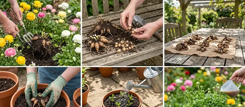 Propagation of Persian Buttercups