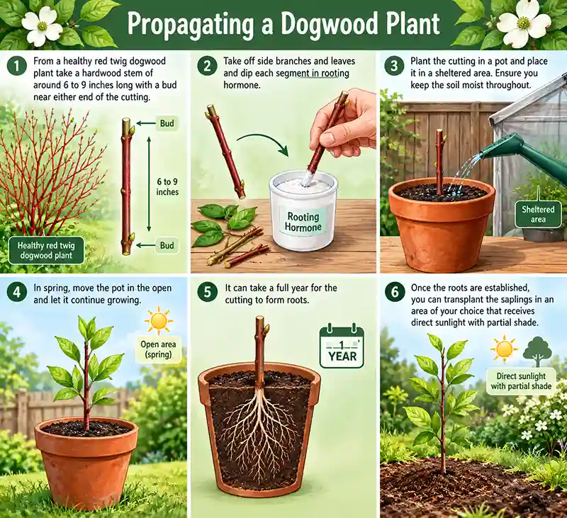 Steps Involved in Propagating Red Twig Dogwood