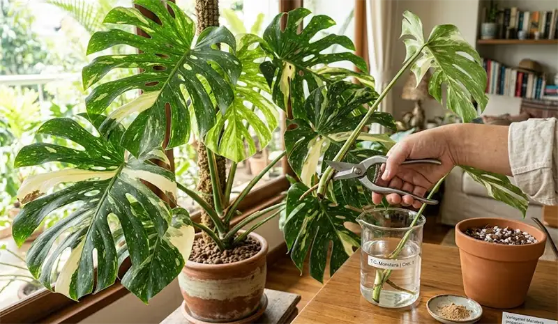 Thai Constellation Monstera Propagation