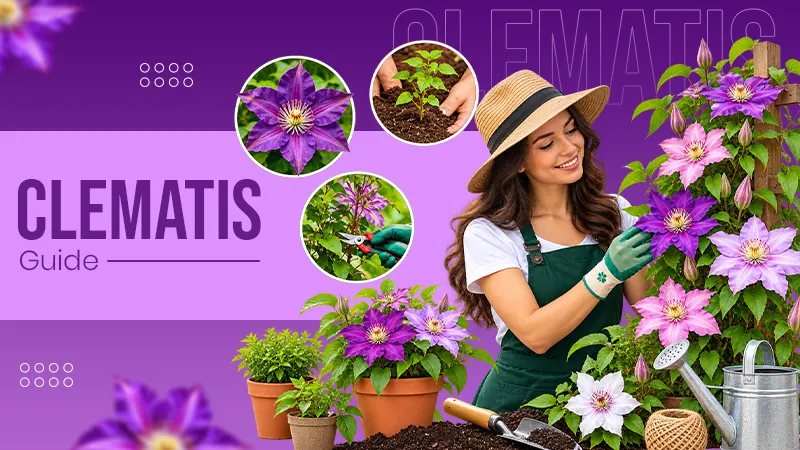Clematis Guide: Taxonomy, Care Tips, Growing Process, Pests, and Diseases Associated